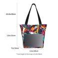 thumbnail image 3 of Salouo Abstract Jazz Instrumental for Shoppers Tote for Women Foldable Handbags with Big Capacity Casual One-Shoulder Shopping Bag Hobo Bags Fit for Office/Shopping/Park, 3 of 6