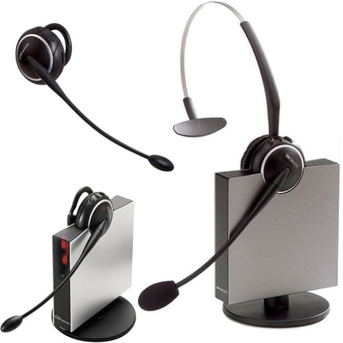 Jabra Wireless Flexboom Mono Headset With Noise Canceling Microphone