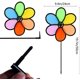 thumbnail image 3 of Juego de 4 hilanderos de viento coloridos de 9,4 pulgadas para jardín y patio, 3 of 4