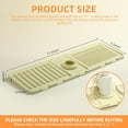 thumbnail image 2 of Kitchen Sink Upgraded Tap Mat, 2024 New Silicone Sink Splash Guard, Kitchen Sink Splash Guard Area, Suitable for A Wide Range of Venues with Matching Sizes (grey), 2 of 5
