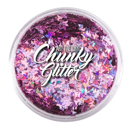 - Art Factory Chunky Glitter - Pink Butterflies (1 oz)