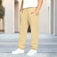 thumbnail image 5 of FAIWAD Boys Sweatpants Loose Casual Elastic Waisted Straight Leg Athletic Pants with Pockets Workout Gym Joggers, 5 of 9