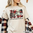 thumbnail image 5 of It's Most Wonderful Time Of The Year T‑Shirt, Reindeer, Santa, Snowman Vintage Tee for Christmas, 5 of 10