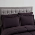 thumbnail image 5 of Sweet Home Collection Purple 8 Piece Bed in a Bag Comforter Set with Sheets, King, 5 of 5
