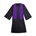 thumbnail image 2 of Toptie Écharpe de Graduation Unisexe Adulte 58 Pouces de Long, Violet, 2 of 3