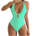 thumbnail image 3 of Summer Fashion Plus Size plus size swimsuit for women Trendy Clothes 2025 New Comfortable Bikini Sexy Plain Color Bikinis Up to 65% off!, 3 of 6