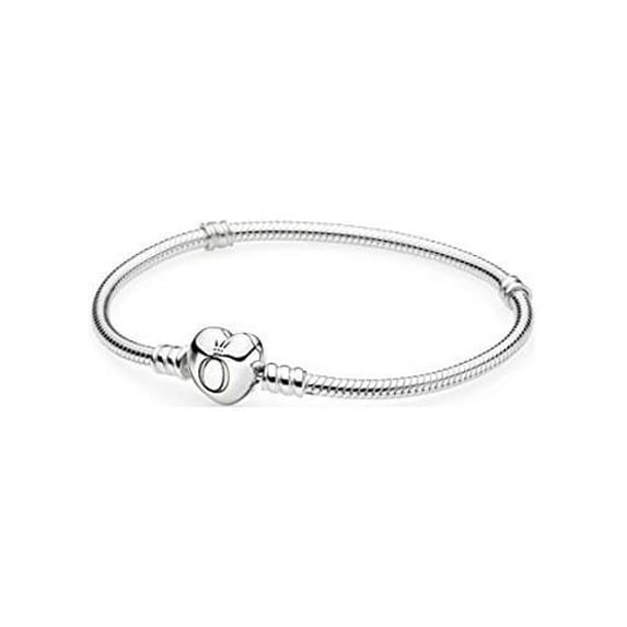 Pandora ブレスレット ハート 17cm Pandora Moments Silver Bracelet with Heart Clasp 17cm - Walmart.com
