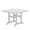 White, variant on WestinTrends Malibu Outdoor Dining Table, All Weather Poly Lumber Adirondack 43" Trestle Square Patio Table with Umbrella Hole, White