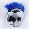 thumbnail image 2 of Casco de Carreras Zulema Peluca de Casco de Moto Rojo Y Azul, 2 of 8