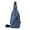 Blue, variant on CZSCPDAW Men's PU Leather Crossbody Sling Bag with USB Port and Adjustable Crossbody Strap for Travel Hiking and Commuting