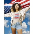 thumbnail image 2 of Sweet Land Of Liberty Banner T-Shirt Women -Image by Shutterstock, Female x-Large, 2 of 4
