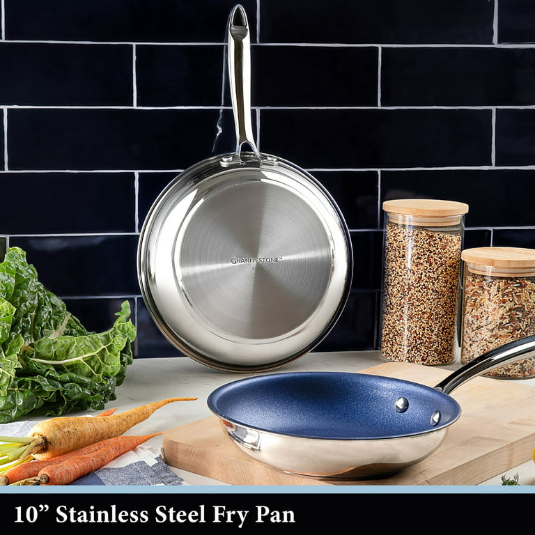 Velosan Non Stick Frying Pans Skillet, PFOA Free Granite Stone Cookware  Euro-Standard Aluminum Pan 