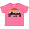 thumbnail image 3 of Inktastic Portland Oregon Skyline Retro Sunset Boys or Girls Toddler T-Shirt, 3 of 5