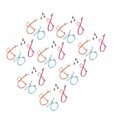 thumbnail image 1 of Adjustable Lanyard, Adjustable Napkin Lanyard Portable Colorful 2 Packs with 24pcs Clips for Travel, 1 of 7