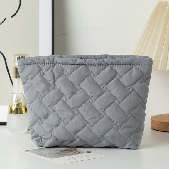 Makeup Bag, Cosmetic Pouch with Zipper Closure, Portable Travel Organizer for Toiletries, Leakproof Small Storage Bag for Accessories, Ins Style Pencil Case