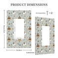 thumbnail image 3 of Haiem Little Puppies Pattern Decorative Wall Plates, 1-Gang 5.0" x3.0", Unbreakable Thermoplastic Faceplate Cover for Decorator Receptacle Outlet & Switch-Style U, 3 of 6