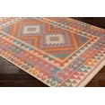 thumbnail image 4 of Mark&Day Wool Rugs, 2x3 Harwich Rustic Burnt Orange Area Rug, Orange Blue White Carpet for Living Room, Bedroom or Kitchen (2' x 3'), 4 of 9