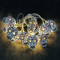 thumbnail image 1 of Fiudx Guirnalda de Luces de Calavera para Halloween, 10 Luces Led, Diseño Único de Cable Transparente, Decoración Navideña, Casa Embrujada, Ambiente Festivo, 165 Cm de Largo, Sin Pilas., 1 of 1