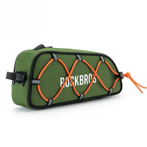 ROCKBROS Bicycle Frame Bags ROAD TO SKY Series Top Tube Waterproof/Durable Outdoor Bag Green