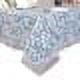 Vinyl Flannel Backing Tablecloth Waterproof Oil-Proof PVC Table Cloth Stain-Resistant Wipeable Table Cover (140*200CM)
