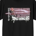 thumbnail image 2 of Dragon Ball Super Black Goku With Scythe Crew Neck Short Sleeve Men's Black T-shirt-XXL, 2 of 7