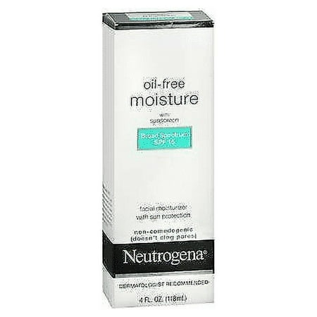 Neutrogena Oil-Free Moisture with Sunscreen SPF 15 - 4 oz, Pack of 4