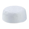 thumbnail image 1 of 3xIslamic Muslim Mens Oración Kufi Hat Cap Turco Namaz Topi, 1 of 8