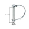 thumbnail image 2 of Uxcell Shaft Locking Pin 8mm x 60mm Coupler Pin for Farm Trailers  Lawn Garden in Arch 3Pcs, 2 of 5