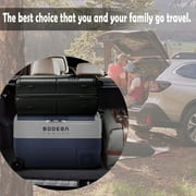 Bodega Dual Zone Portable Car Refrigerator, Dark Blue & Gray, 38 Qt