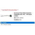 thumbnail image 2 of Accessory Power Relay Connector - Compatible with 1995 - 1996 Buick LeSabre, 2 of 2