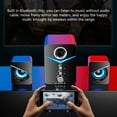 thumbnail image 6 of 3pcs Computer Bluetooth Audio Desktop Wired Desktop Laptop Speaker USB Breathing Combination Sound 9D Surround Sound Hi-Fi Sound Quality Computer Sound Bar, 6 of 7