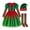 Style D, variant on Christmas Elf Costume Set for Girls Boys Santa's Helper Costume Outfit Santa Dress Cosplay Party Dress Up