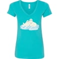 thumbnail image 3 of Inktastic Harp Seal Women's V-Neck T-Shirt, 3 of 5