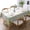 Floral Border With Hummingbirds, variant on Floral Paper Craft With Pearl Round Tablecloth Waterproof Table Cloth Stain and Wrinkle Resistant Washable, Decorative Fabric Table Cover for Dining, Party and Camping