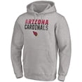 thumbnail image 2 of Men's Fanatics Heather Gray Arizona Cardinals Fade Out Fitted Pullover Hoodie, 2 of 3