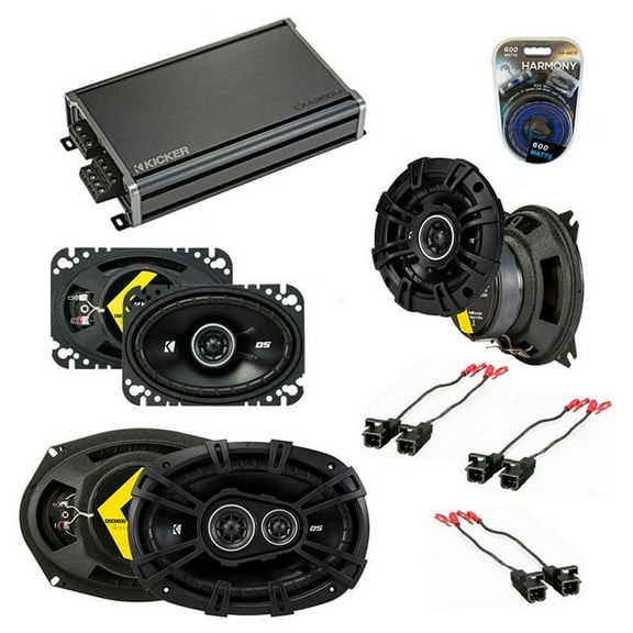 Fits Buick Regal 1988-1994 Speaker Upgrade Kicker DS Series & CXA360.4 Amplifier