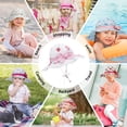 thumbnail image 6 of American Trends Baby Sun Hat Toddler Baby Girl Hats UPF 50+ Sun Protection Hat Summer Beach Wide Brim Bucket Caps Sunhat for Baby Girl Infant Kids Strawberry-Pattern XL, 6 of 7