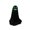 B, variant on Halloween Large Black Ghost Statue, Glow-in-the-Dark Expression Retractable Figure, Extendable 25.6-47.2in Spooky Yard Decoration for Outdoor Lawn Display(without battery)