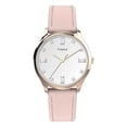 thumbnail image 4 of Timex Women's Main Street 32mm Watch - Pink Strap White Dial Rose Gold-Tone Case, 4 of 4