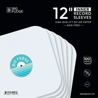 (25) 12 Premium Black Polylined Record Inner Sleeves - Archival Quality, Heavyweight Paper & Plastic #12IABK