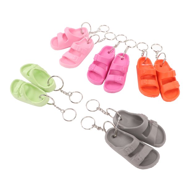 Mini Llavero De Zapatos, 5 Pares De Mini Llavero De Silicona De Moda Multifuncional Para Bolsos