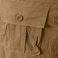 thumbnail image 5 of DDAPJ pyju Clearance Today! Men's Cotton Cargo Shorts Riptop Hiking Work Shorts Lightweight Outdoor Tactical Camping Shorts with Multi Pockets Khaki M, 5 of 7