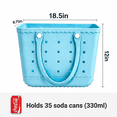 thumbnail image 6 of TRANSLINK Women's EVA Beach Tote Bag 18.5" Waterproof Large Sand-Resistant Carryall for Pool Vacation, 6 of 11