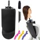 thumbnail image 1 of poipoilu Soporte de Abrazadera de Maniquí para Silla Soporte de Cabeza de Maniquí para Práctica de Peluquería Trenzado Peinado con Soporte de Abrazadera (1 Paquete), 1 of 1