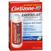 Cortizone-10 Easy Relief Applicator Anti-Itch Liquid 1.25 oz (Pack of 2)