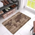 thumbnail image 3 of MKHERT Old Wood Texture with World Map in Vintage Style Doormat Rug Home Decor Floor Mat Bath Mat 30x18 inch, 3 of 3