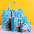 thumbnail image 2 of Bolsas de regalo de cartulina para fiestas, paquete de 3, Blue Cake, 2 of 2
