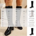 thumbnail image 3 of Gamivast Knee High Boots for Women Faux Leather Boots Side Zip Square Toe Block Heel Dress Boots for Office Work Party Travel Evening formal Footwear Wine 36, 3 of 7