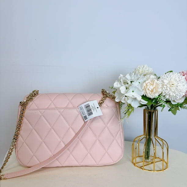 Kate Spade KA766 Carey Medium Flap Shoulder Bag IN pink