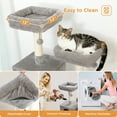 thumbnail image 3 of PAWZ Road 73" Cat Tree for Large Cats, Multi Level Play Tower Condo 7 Sisal Scratching Posts, Gray, 3 of 12